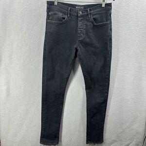Purple Brand Jeans P001 BLR Mens 32x32 Resin Black Denim Jeans Preppy Streetwear